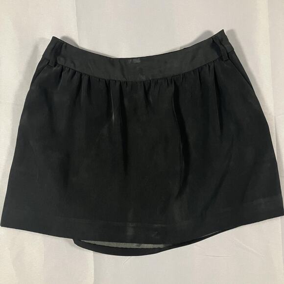Express Skirt Womens 4 Black Mini High Waist Pockets Lined Career Dressy - Picture 1 of 14